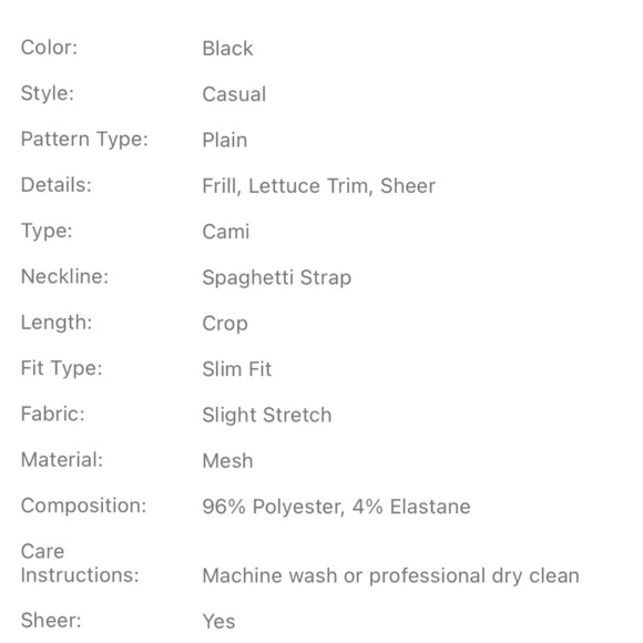 🖤 sheer leopard cami crop top - nwot - Picture 7 of 7